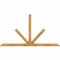 Ekena Millwork Saratoga Rough Sawn Timber Gable Bracket, Western Red Cedar, 96"W x 52"H x 4"D x 4"F, 13/12 Pitch GBW096X52X0404SAR00RWR - alternate 1